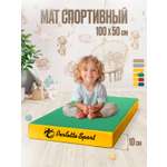 Мат Perfetto Sport № 1 (100х50х10 см) зелёно-жёлтый