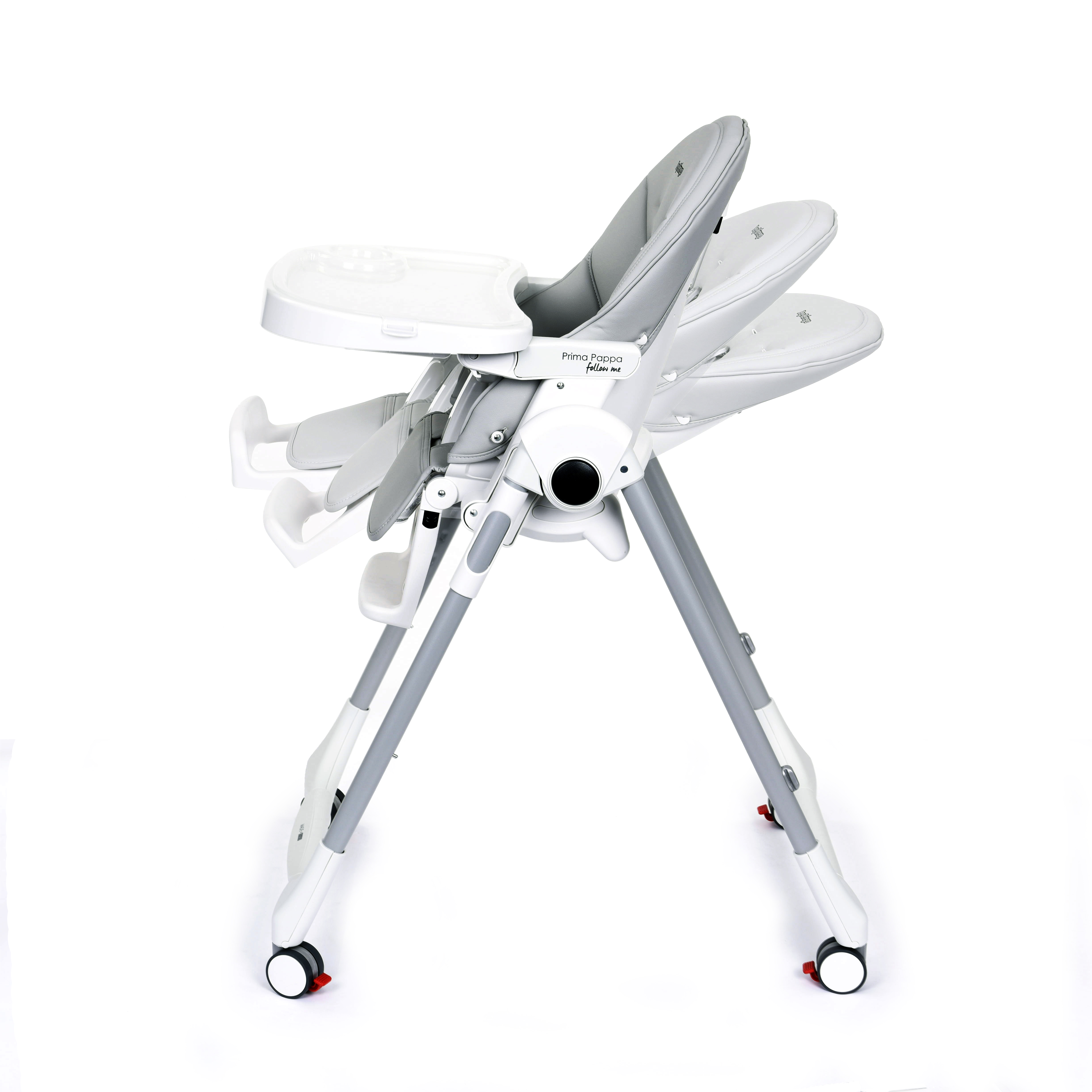 Стульчик для кормления Peg-Perego Prima Pappa Follow Me серый - фото 2