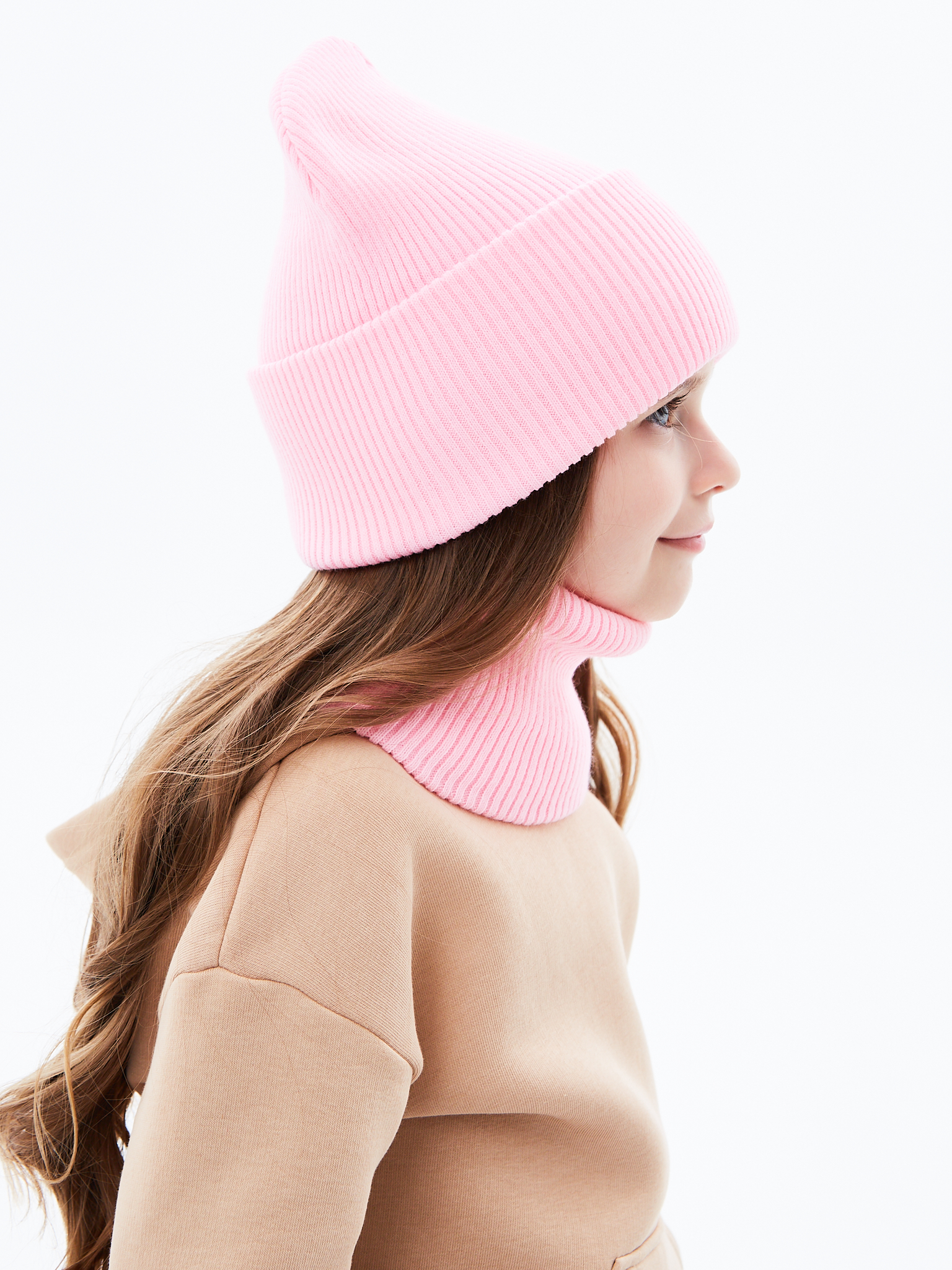 Шапка и снуд KUBRIO KU-H-72-lopataG-Lpink - фото 8