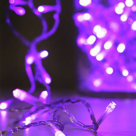 Гирлянда SH Lights Нить 120 фиолетовых LED 12м LD120-V-E