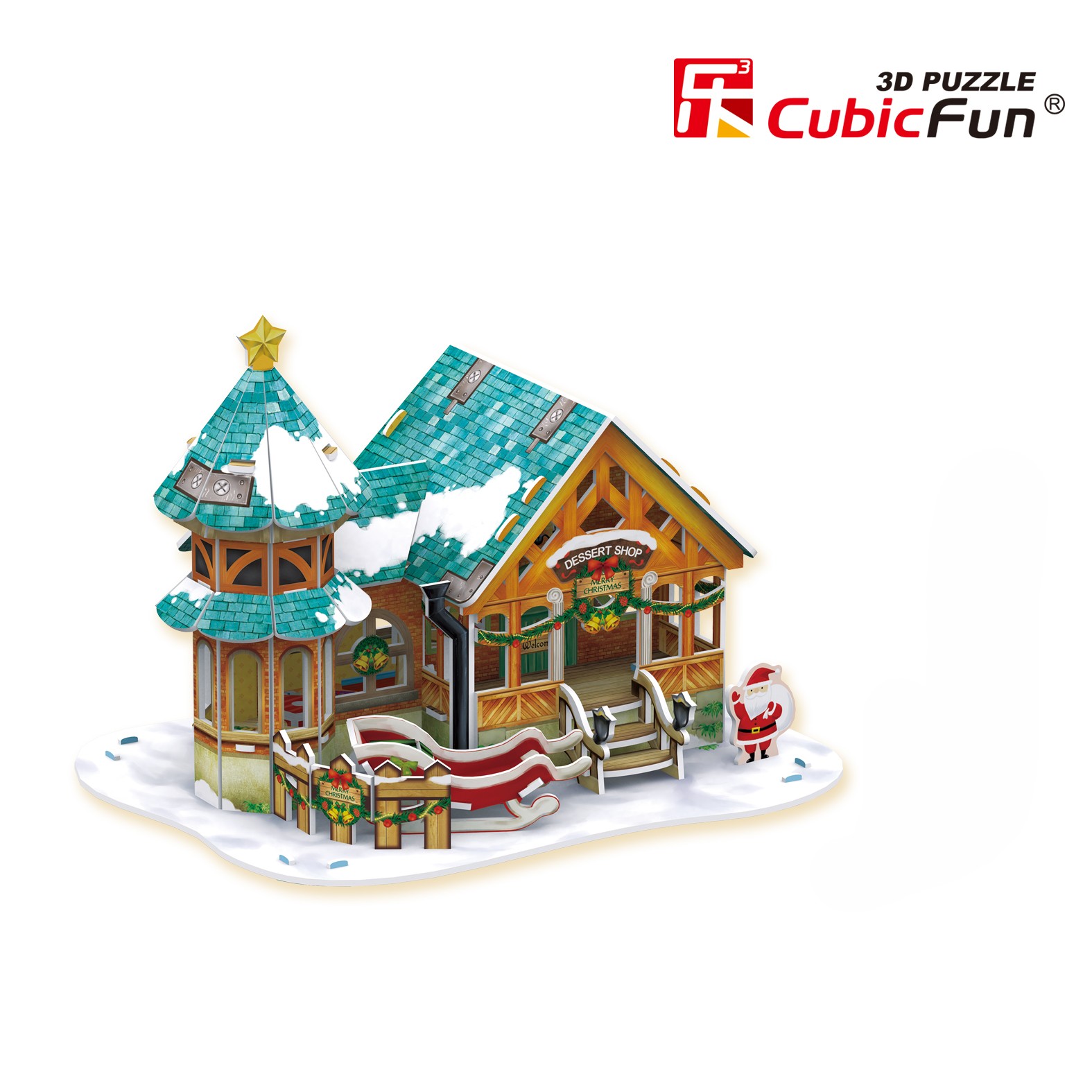 Пазл CubicFun Рождественская кондитерская 3D - фото 7