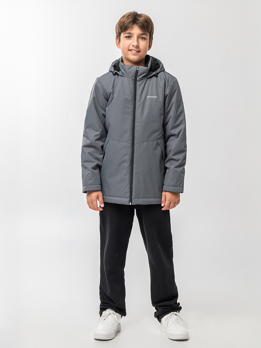 Куртка RODOS М-245/серый(черный) - фото 1