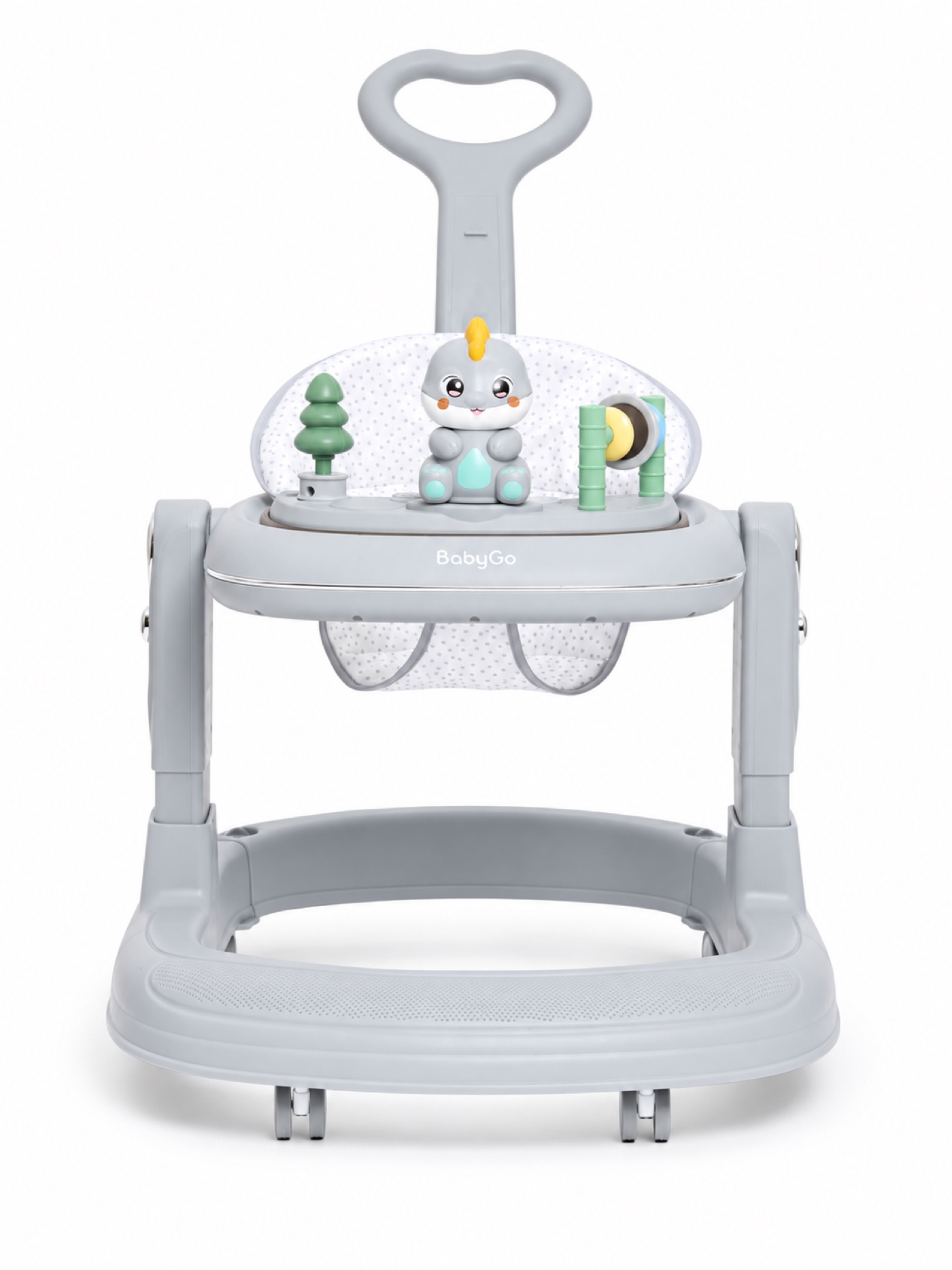 Ходунки BabyGo Lux серый - фото 9