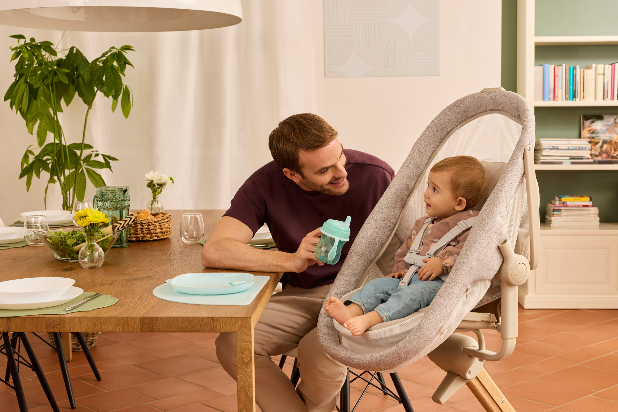 Детская кроватка Chicco Baby Hug Armonia 4в1 с рождения до 3 лет Mother Pearl овальная, без маятника (молочный) - фото 19