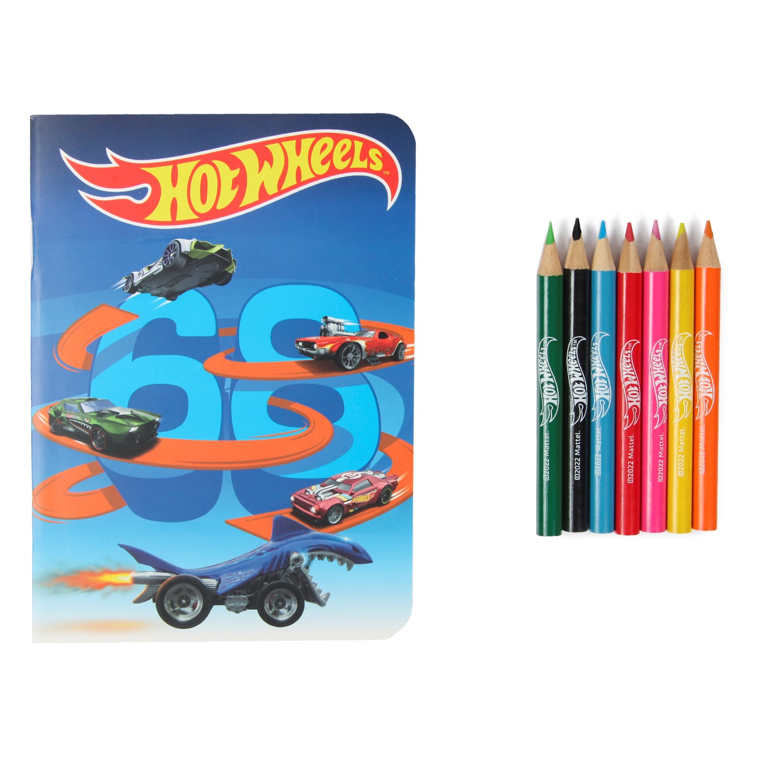 Набор канцелярский Erhaft Hot Wheels 8 предм. - фото 1