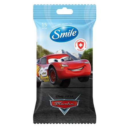 Влажные салфетки Smile антибактериальные 15 шт.