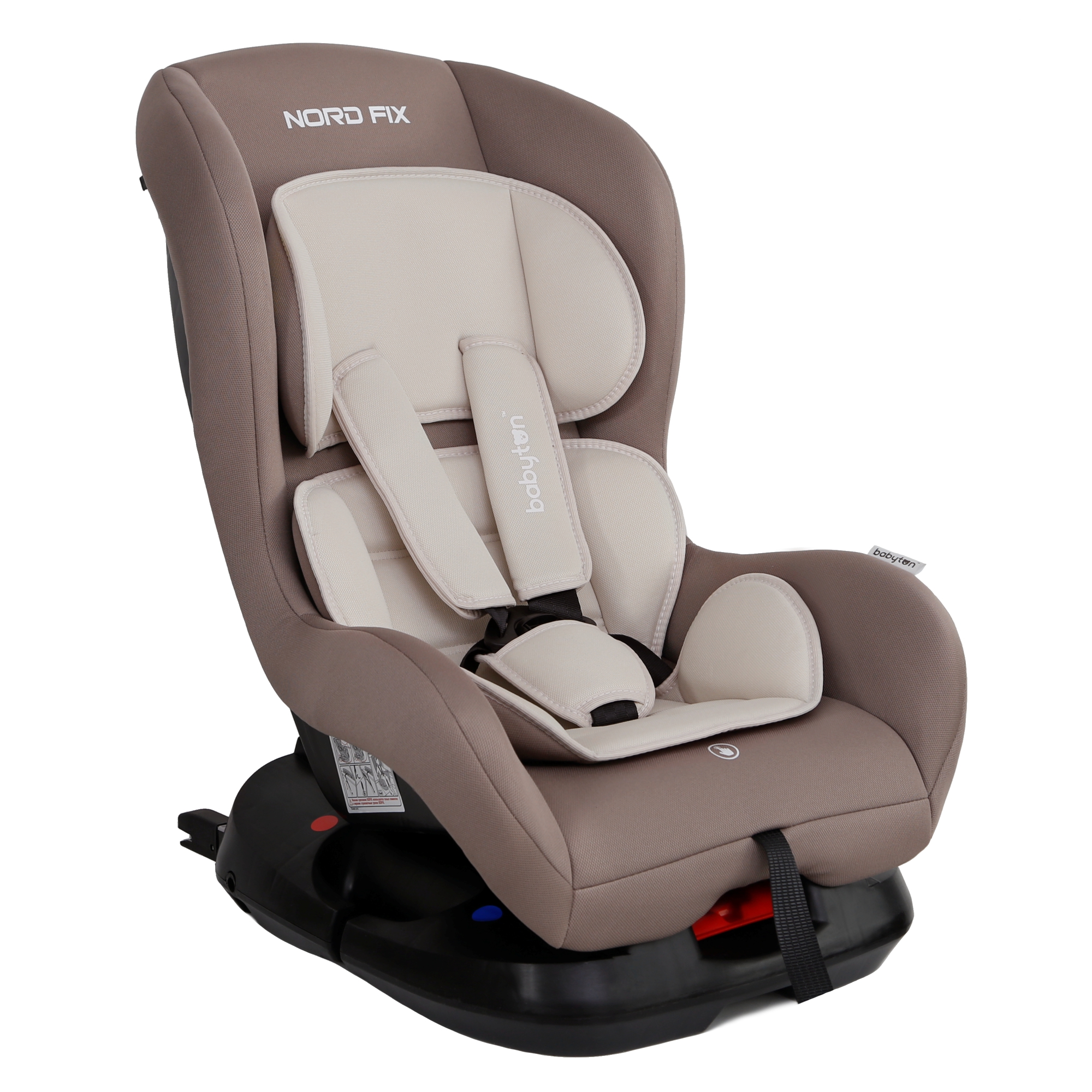 Автокресло Babyton Nord Fix Mokko Isofix 0+/1 (0-18 кг) бежевый - фото 13