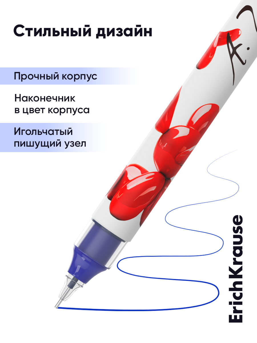 Ручка гелевая ErichKrause 12 шт. - фото 10