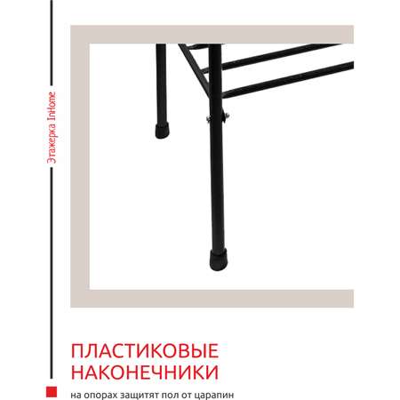 Этажерка InHome металлическая универсальная для обуви и хранения