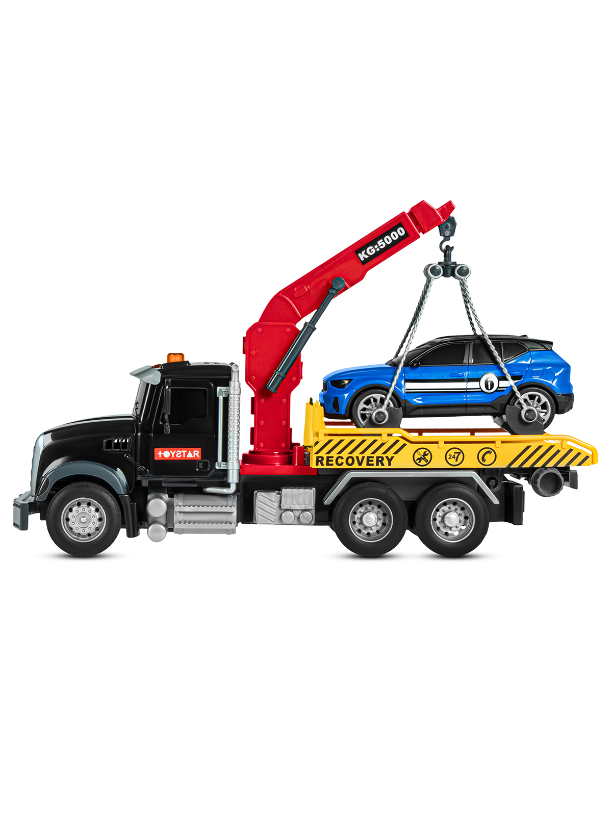 Эвакуатор AUTODRIVE с машинкой черный JB0405089 - фото 12