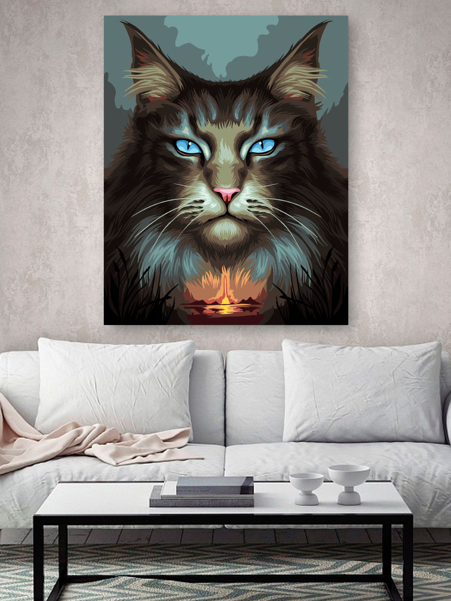 Картина по номерам Hobby Paint Загадочный кот в ассортименте - фото 3