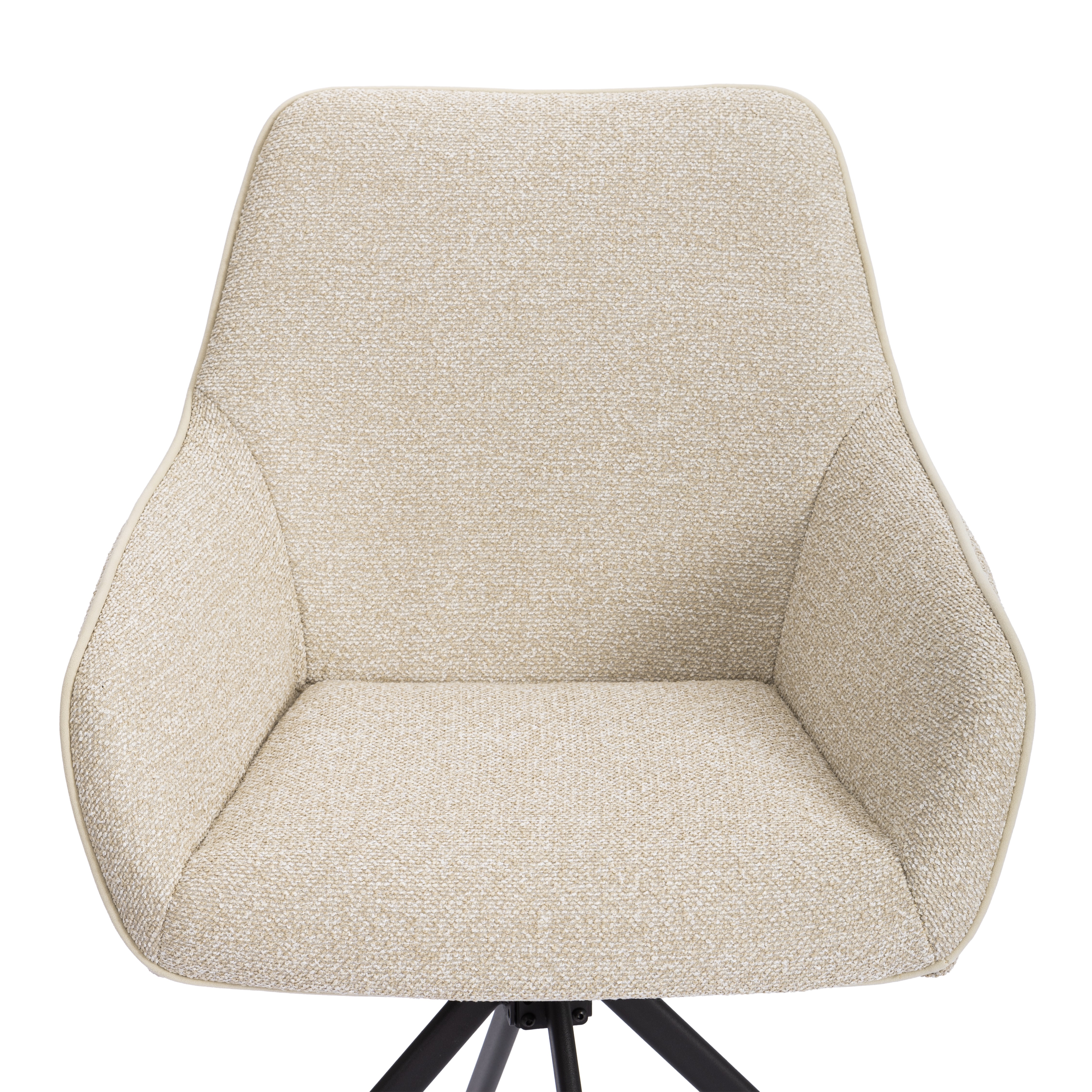 Стул TETCHAIR Дублин опора 360 букле бежевый - фото 7