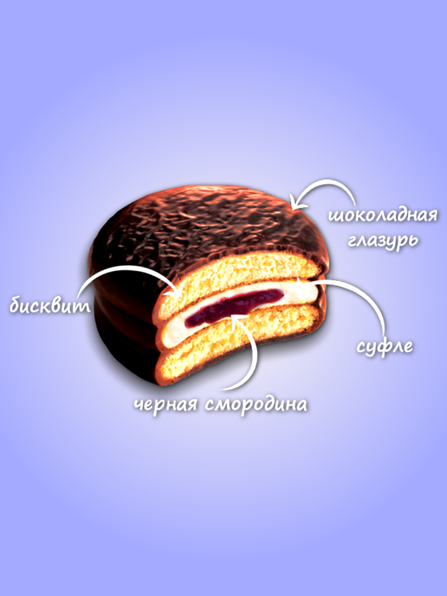 Чоко пай ORION Черная смородина - фото 2
