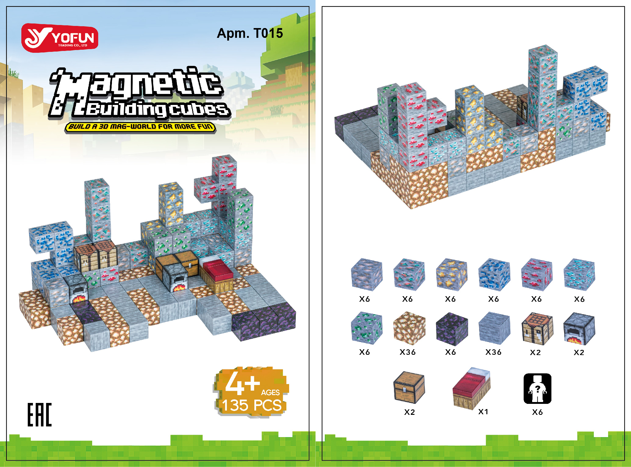 Конструктор Mineral tycoon магнитный 135 дет. - фото 4