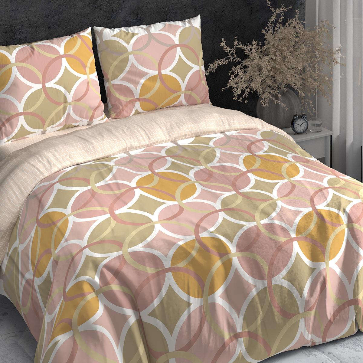 Комплект постельного белья BRAVO Алма двуспальный 4 предм. - фото 10