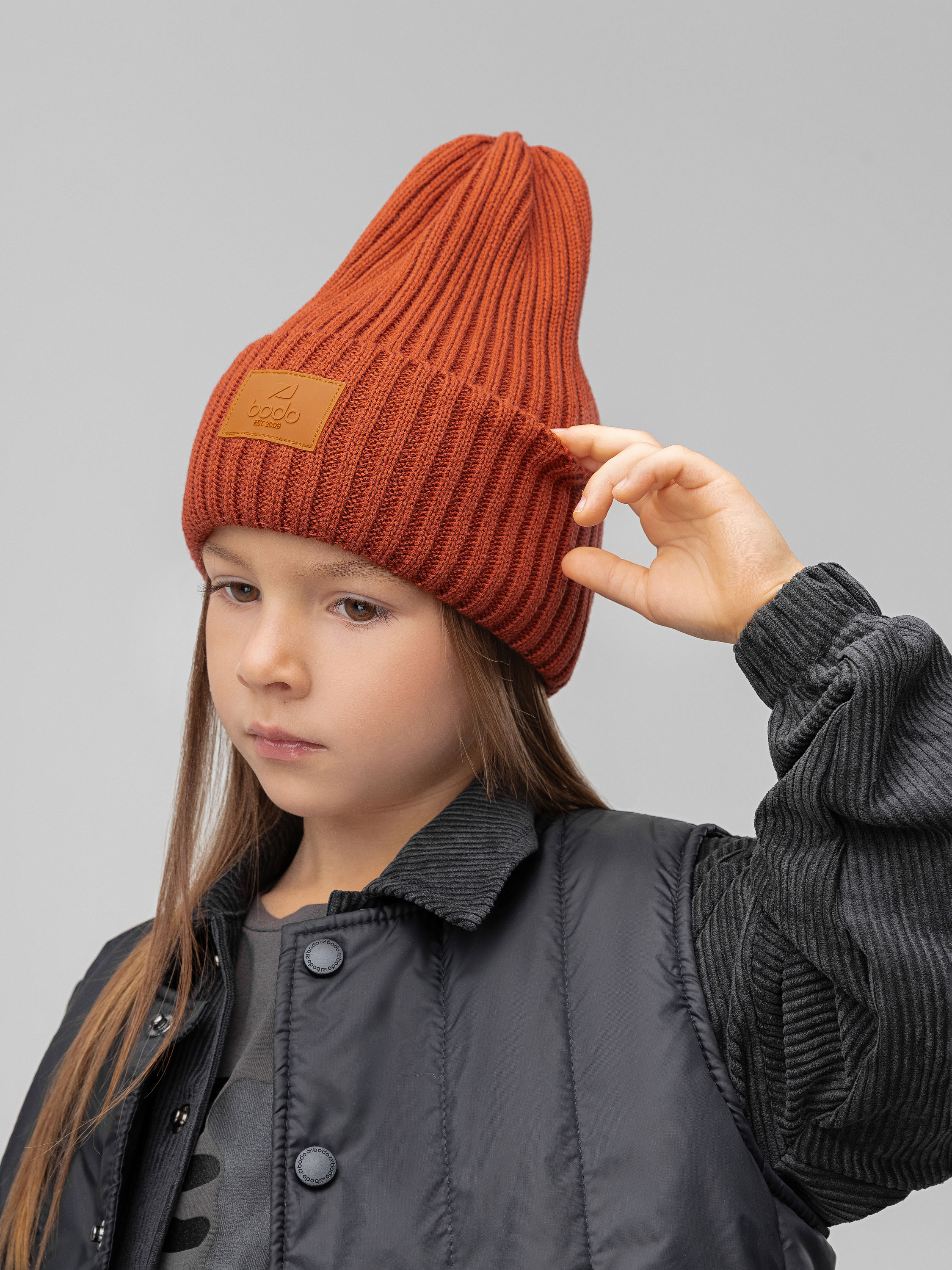 Шапка Bodo 10-363MU_терракотовый - фото 4
