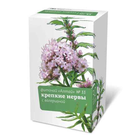 Фиточай Алтайский кедр №33 Крепкие нервы. С валерианой 30 пакетиков