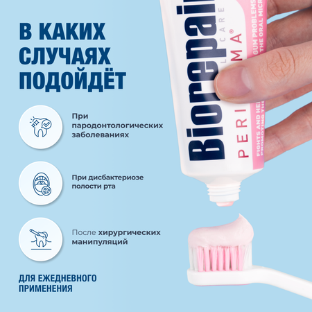 Зубная паста Biorepair без фтора Мята
