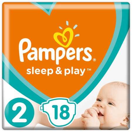 Подгузники Pampers Sleep and Play 2 (4-8 кг) 18 шт.