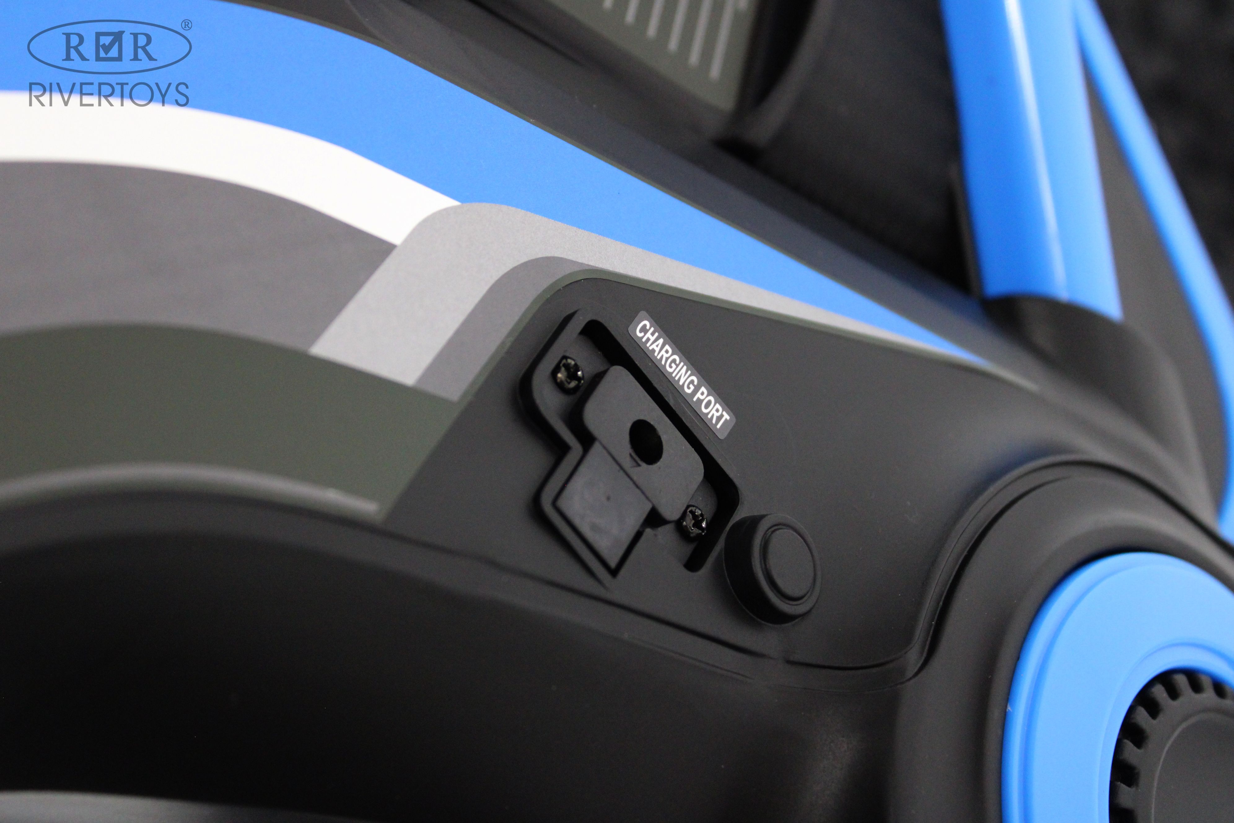 Электромотоцикл RIVERTOYS A005AA-MOTO-BLUE - фото 5