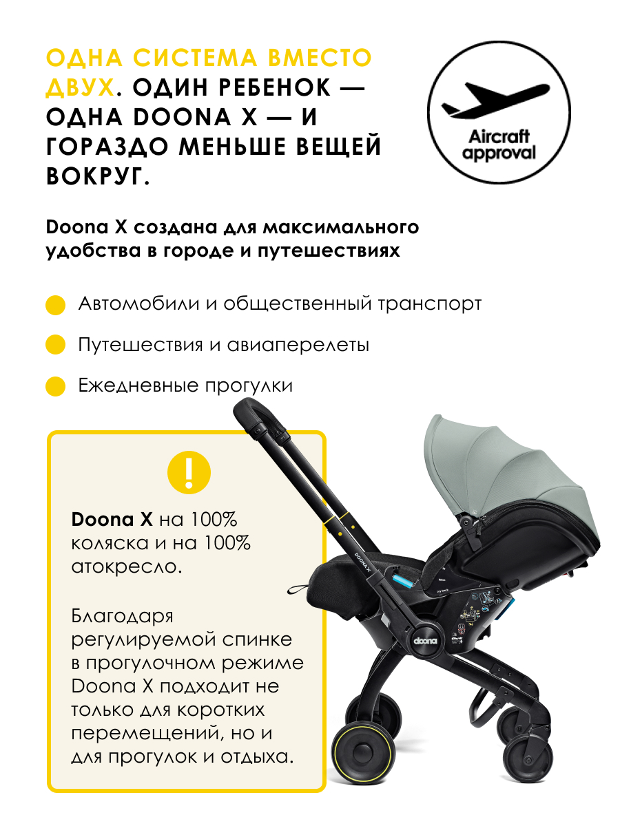 Автокресло Doona X Dusty Sage Isofix 0 (0 -13 кг) серый - фото 4