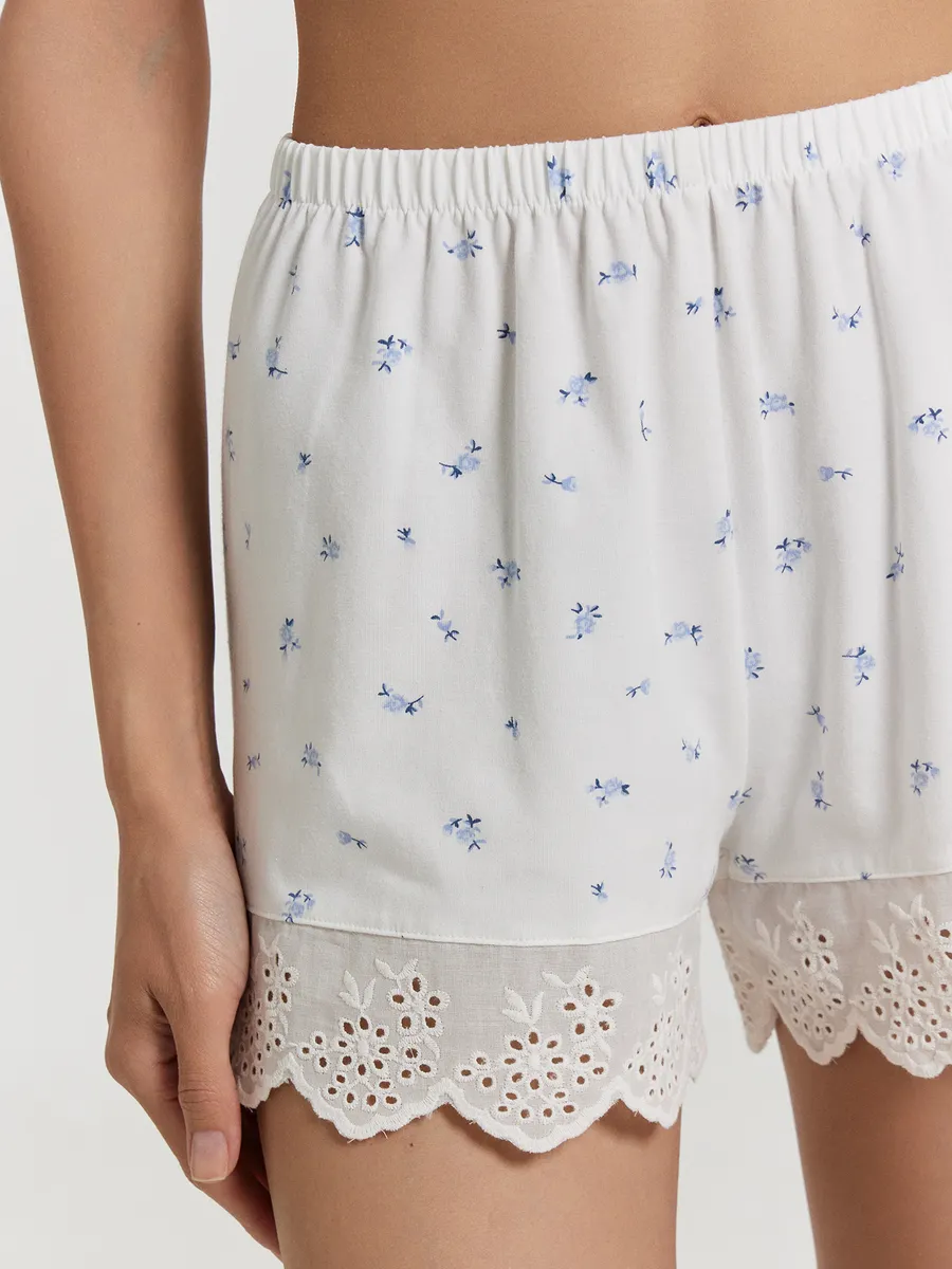 Пижама Mark Formelle (Марк Формэль) 592400/синие цветочки на белом - фото 9