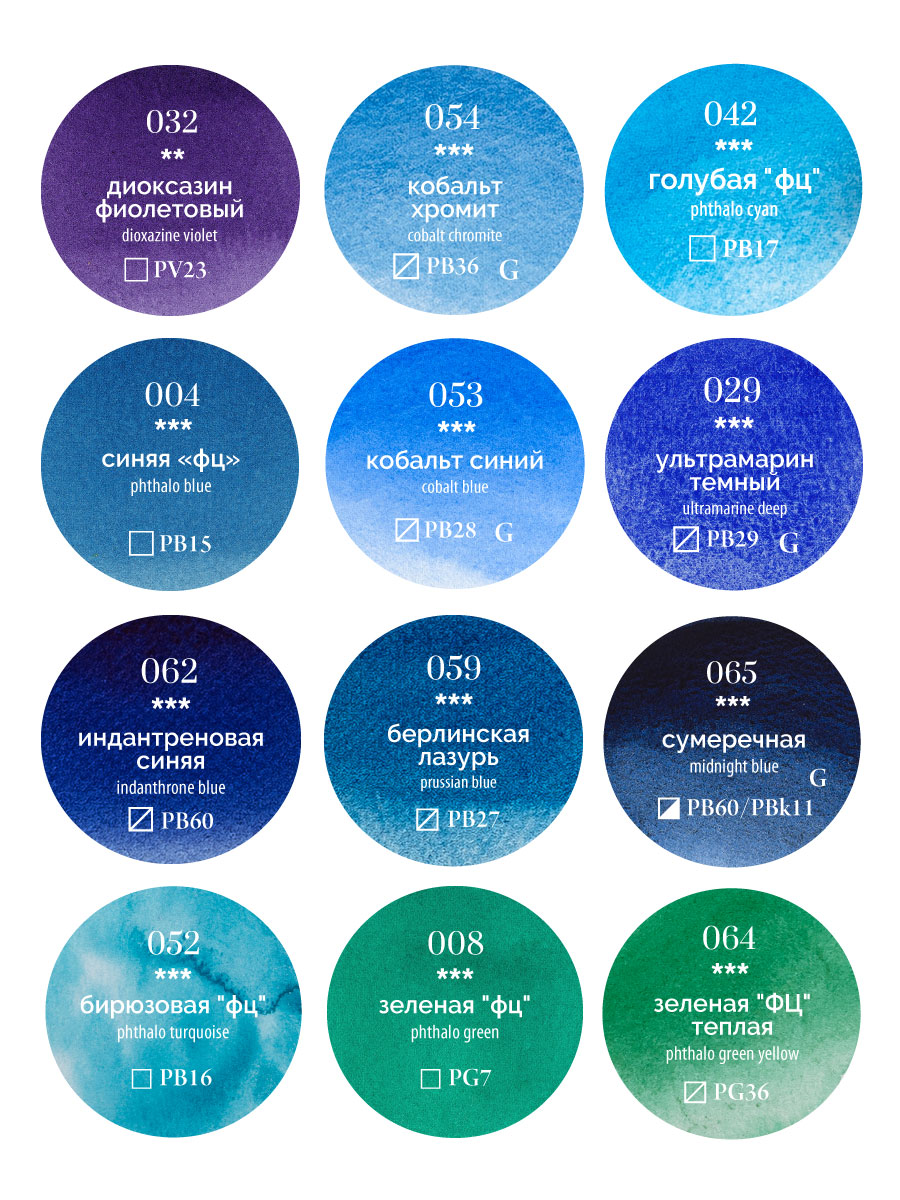 Краски акварель Малевичъ 35 цв. - фото 8