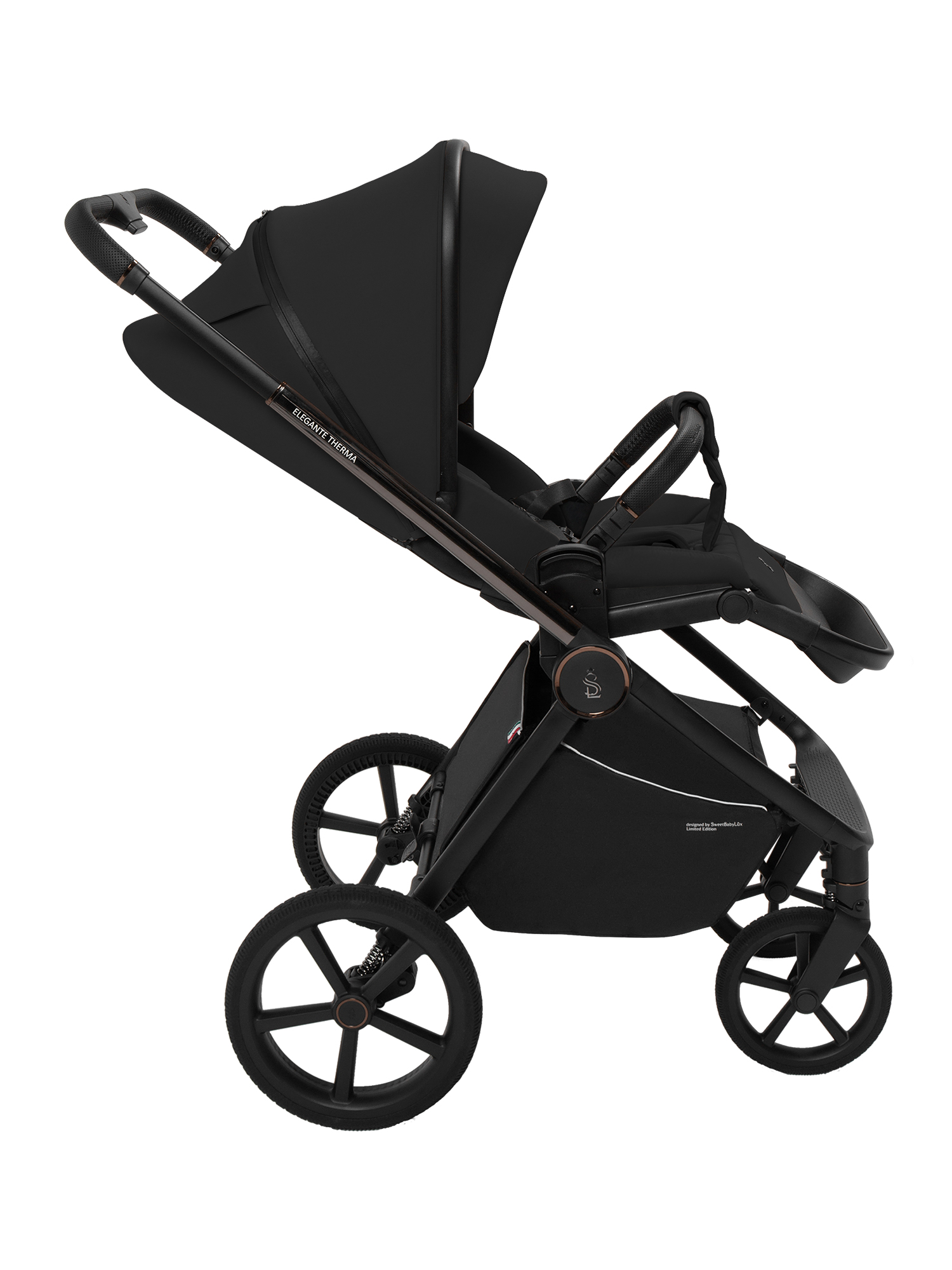 Коляска 2в1 Sweet Baby SBL Elegante Therma Black черный - фото 26