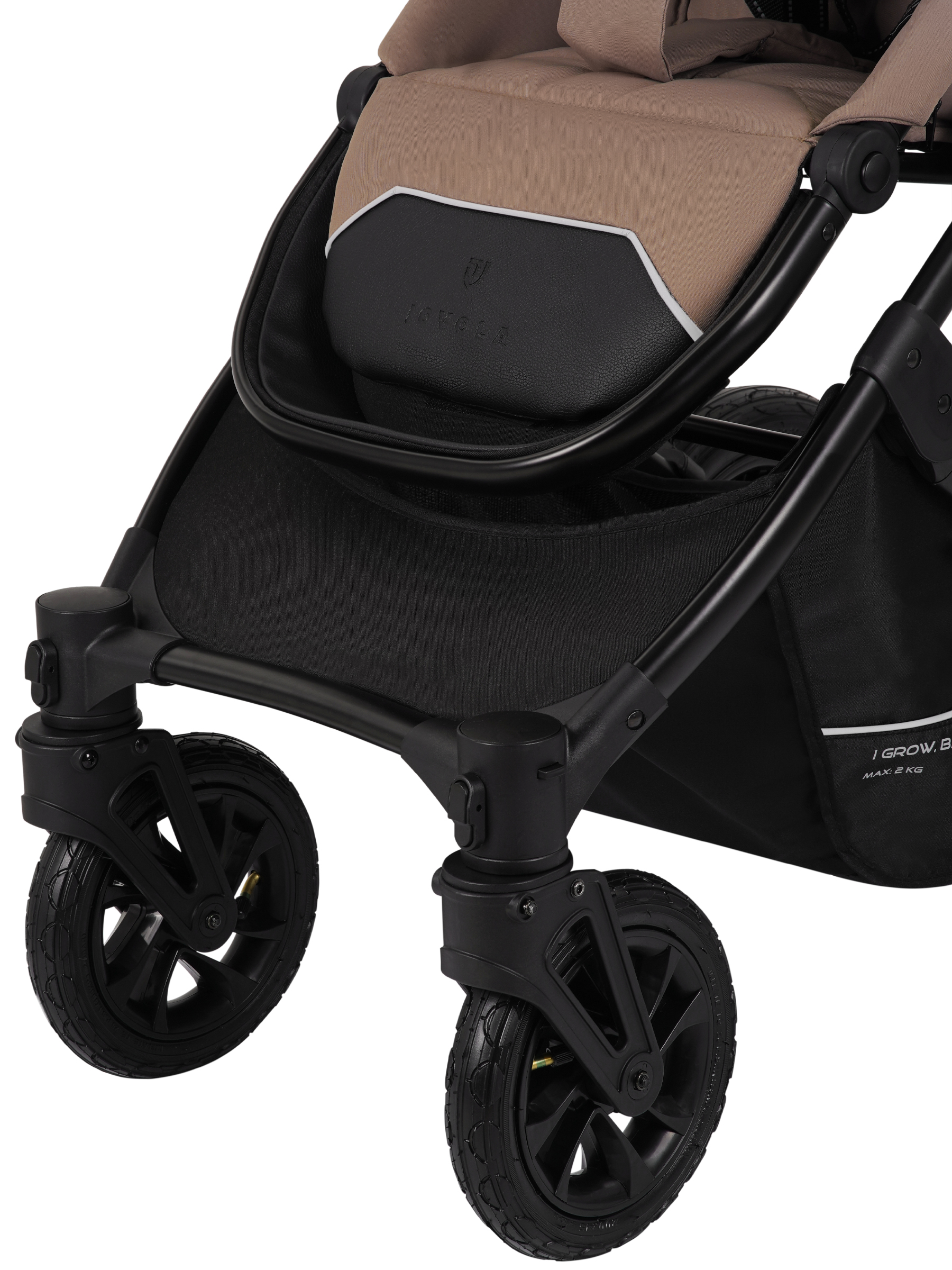 Коляска 3в1 JOVOLA Swift Plus темно-бежевый - фото 24