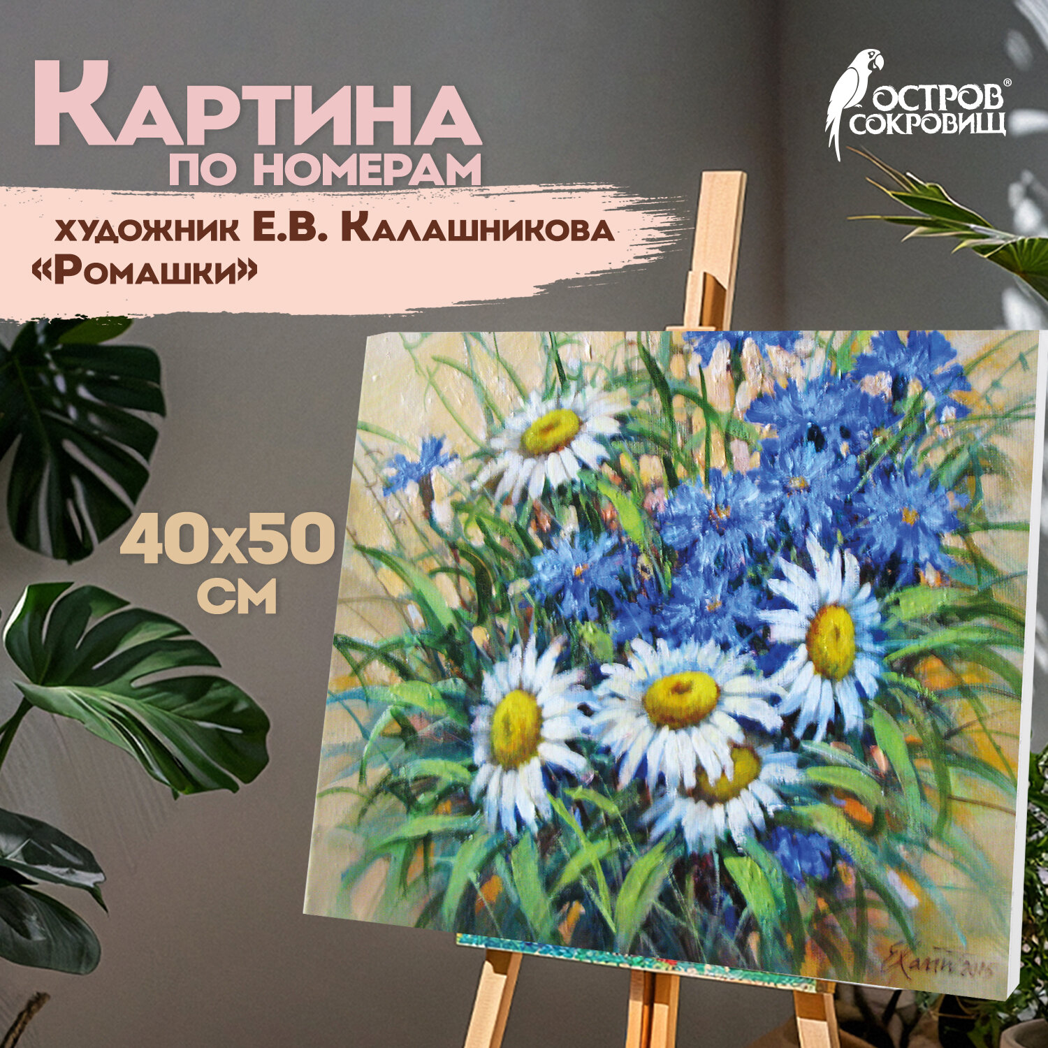 Картина по номерам Остров Сокровищ Ромашки - фото 1