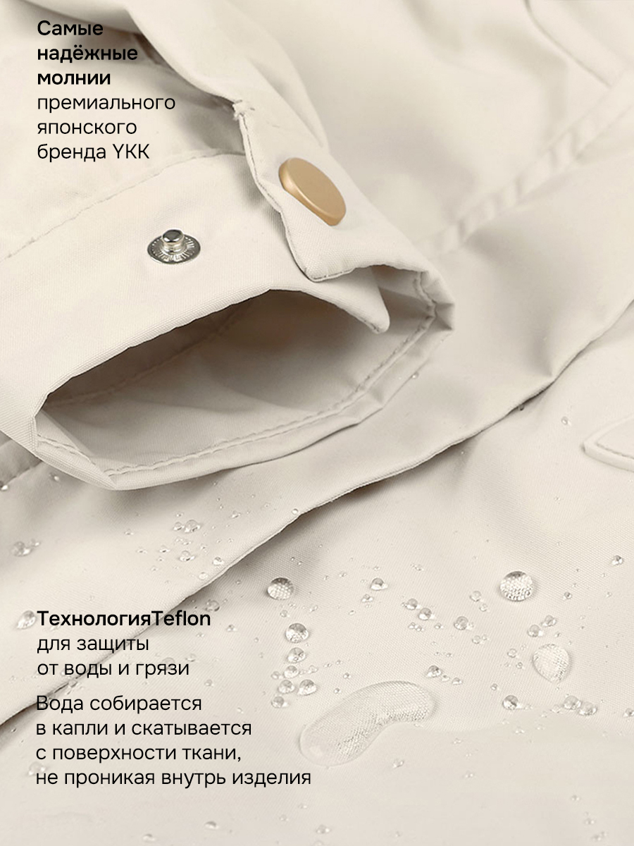 Парка NIKASTYLE 5м3826 беж - фото 3