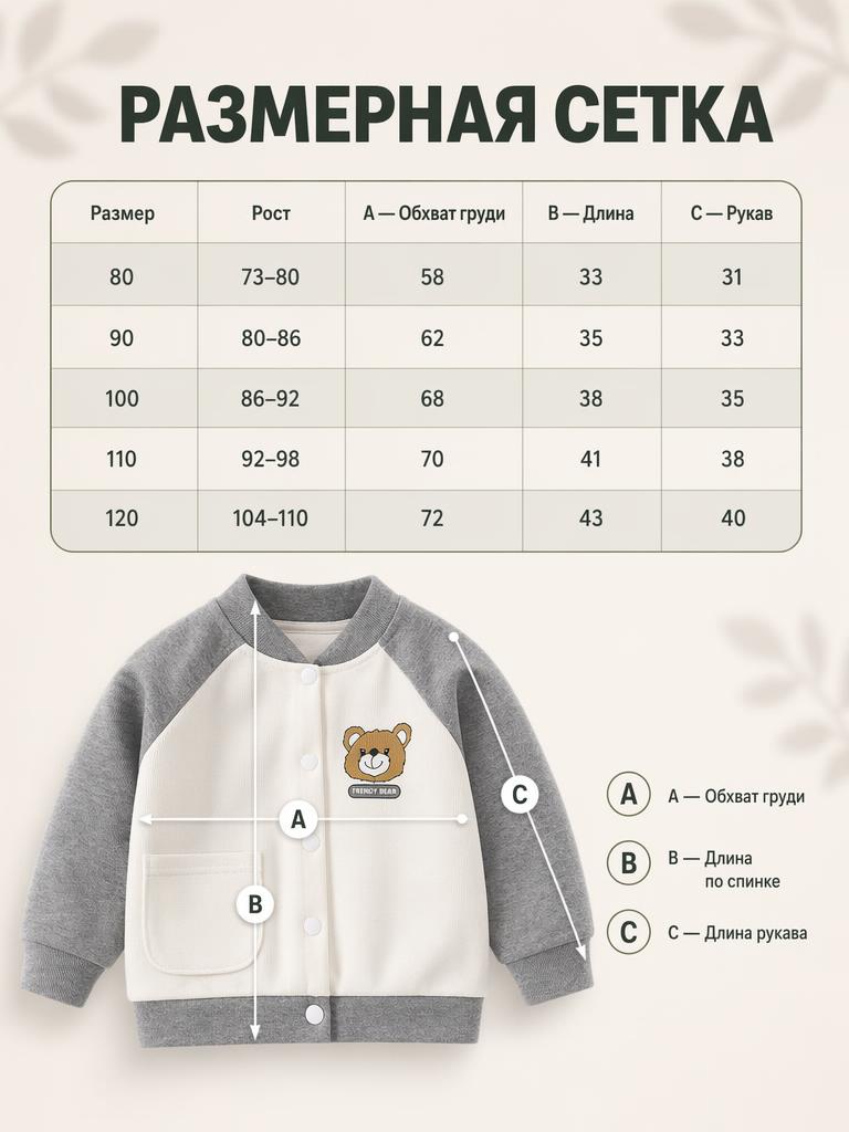 Кардиган Bambooland cardigan_greybear - фото 6