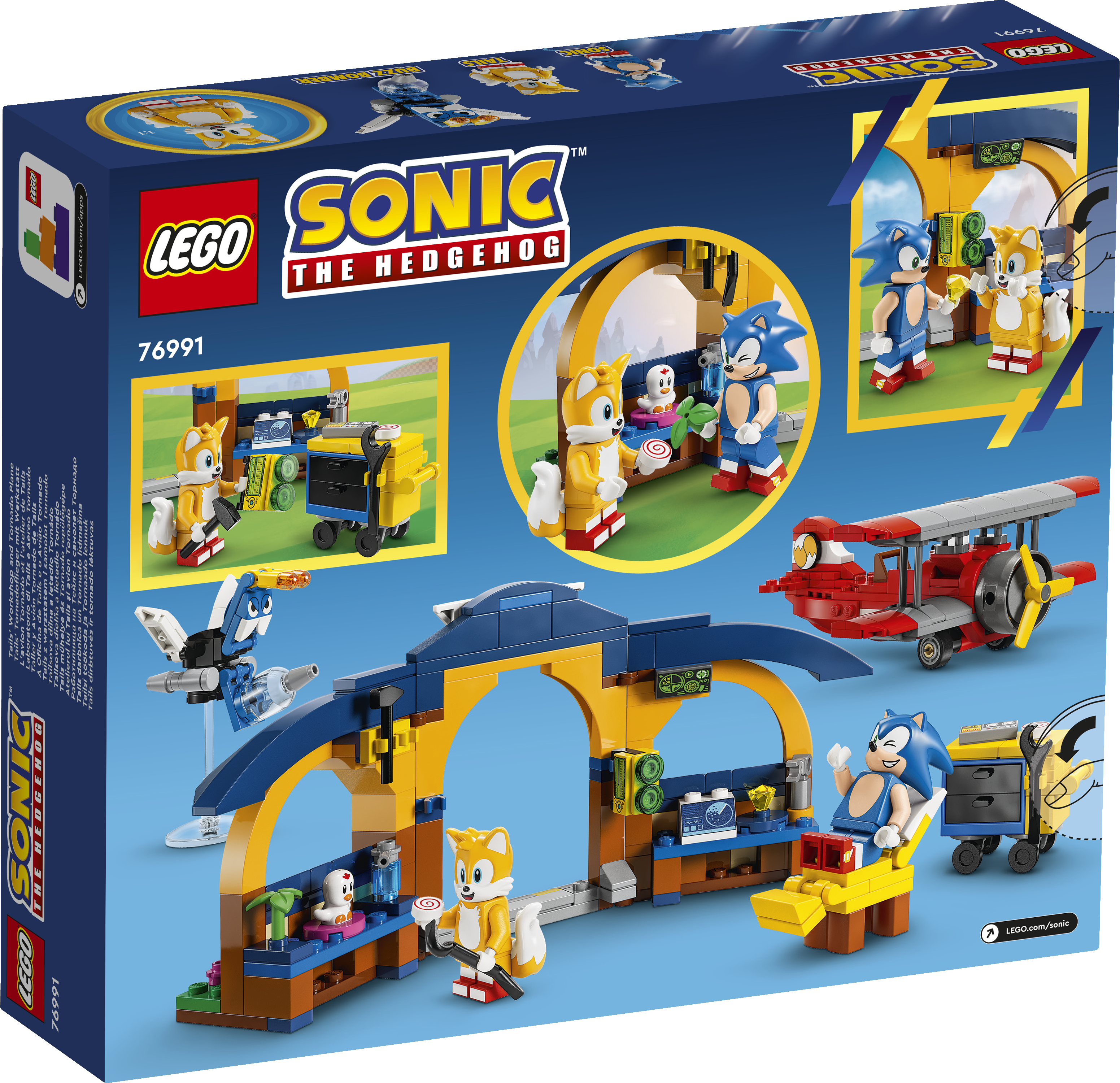 Конструктор LEGO Sonic the Hedgehog Мастерская Тейлза и самолет 376 дет. - фото 4