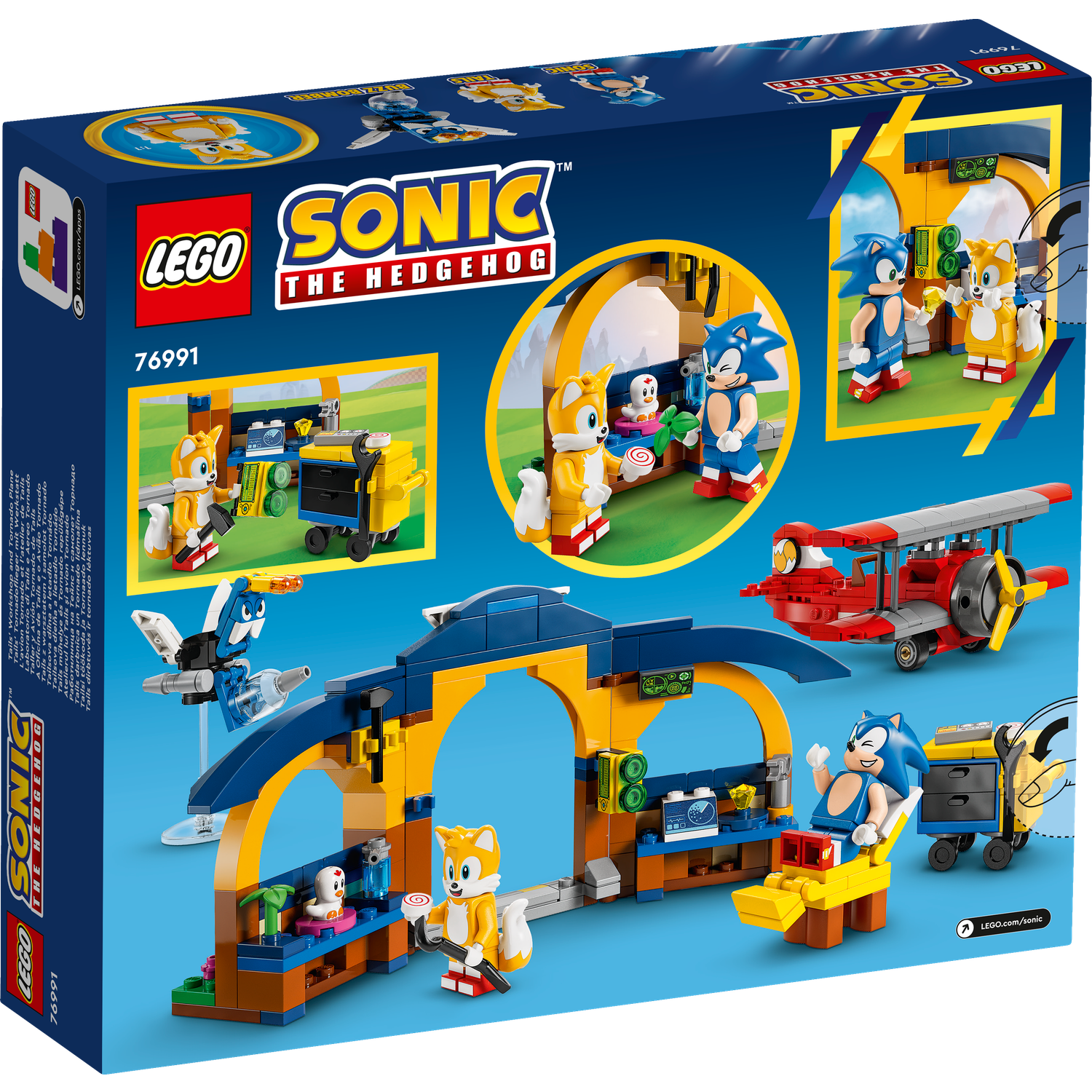 Конструктор LEGO Sonic the Hedgehog Мастерская Тейлза и самолет 376 дет. - фото 4
