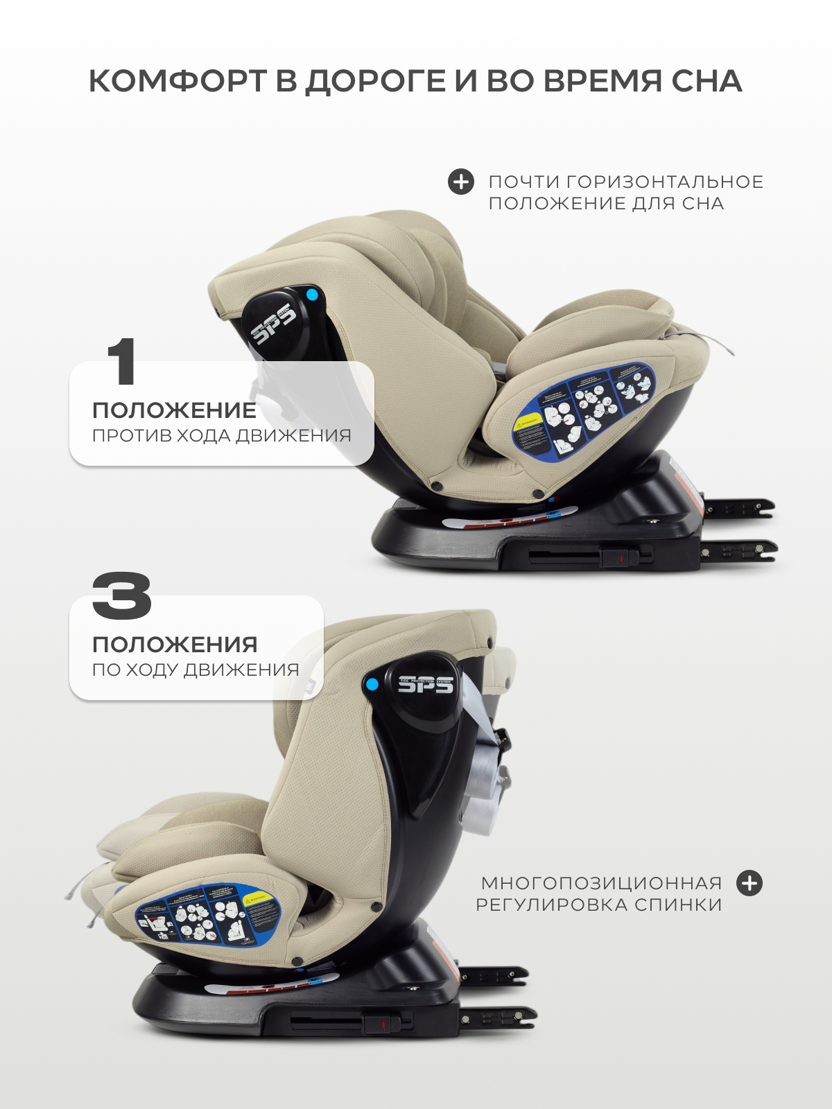 Автокресло Rant Nitro Isofix 0+/1/2/3 (0-36 кг) серый - фото 5