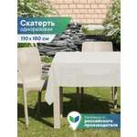 Скатерть п/э Праздник VILINA белая 140х180см свечи