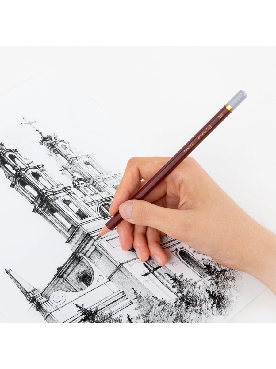 Карандаши чернографитные Brauberg 8 шт. - фото 12