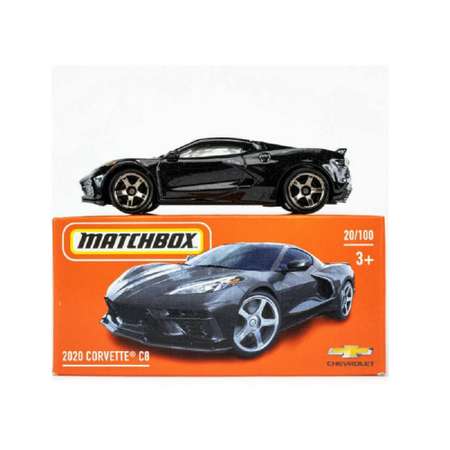 Автомобиль Matchbox Chevrolet 2020 Corvette C8 черный