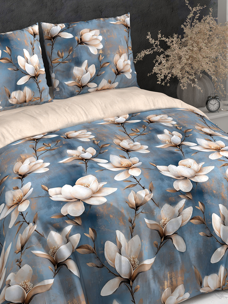 Комплект постельного белья BRAVO Леванора поплин евро 4 предм. - фото 3