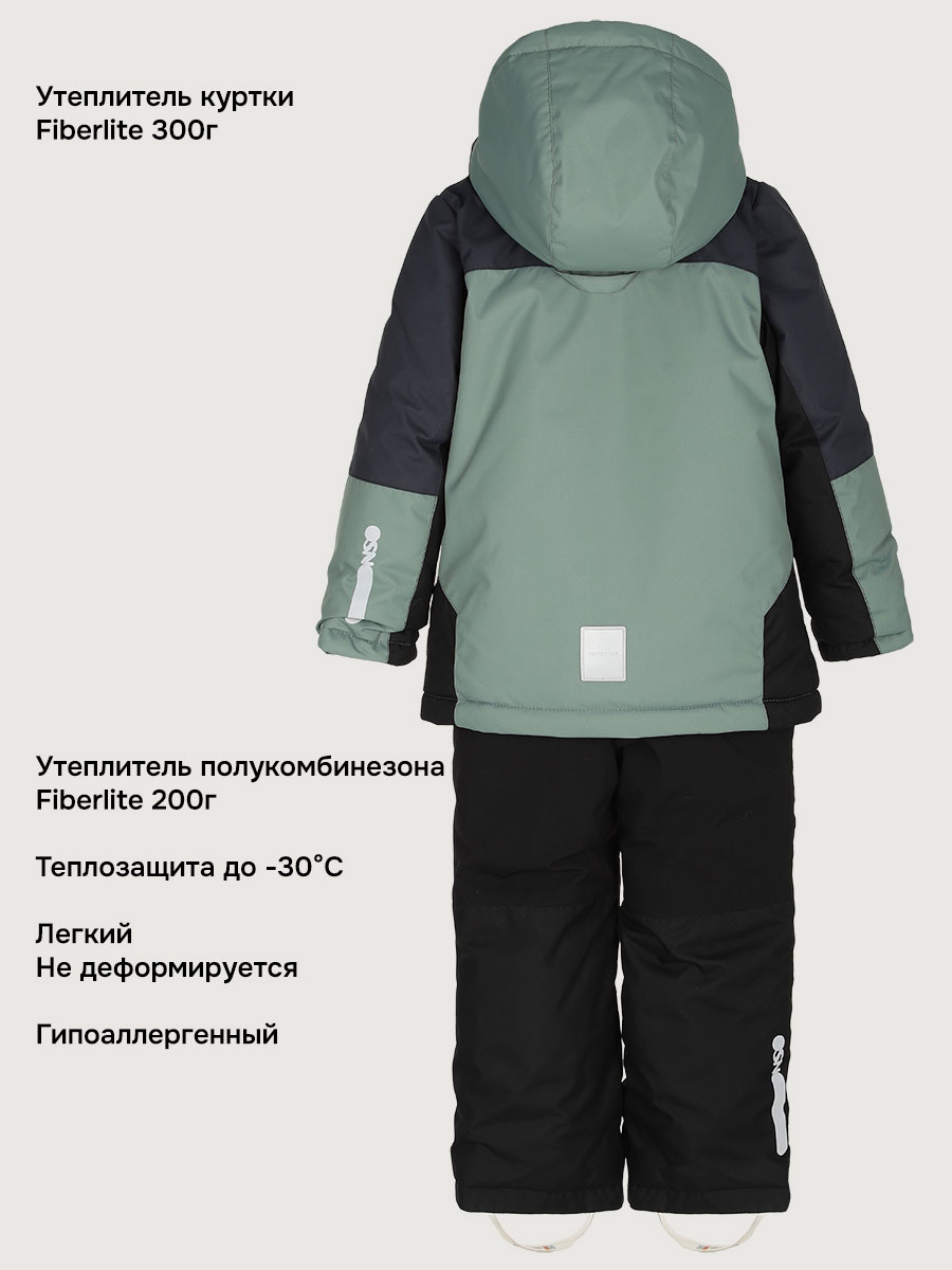 Куртка и полукомбинезон NIKASTYLE 7з5325 полынь/черный - фото 7
