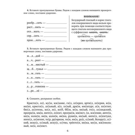 Рабочая тетрадь ИД Литера Самые распространённые ошибки в диктантах и работах школьников с 5 по 9 классы.