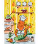 Набор для творчества Klart вышивание Кот-кулинар