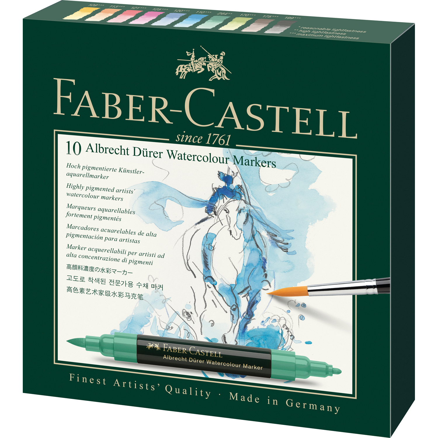 Маркеры Faber Castell 10 цв. - фото 1