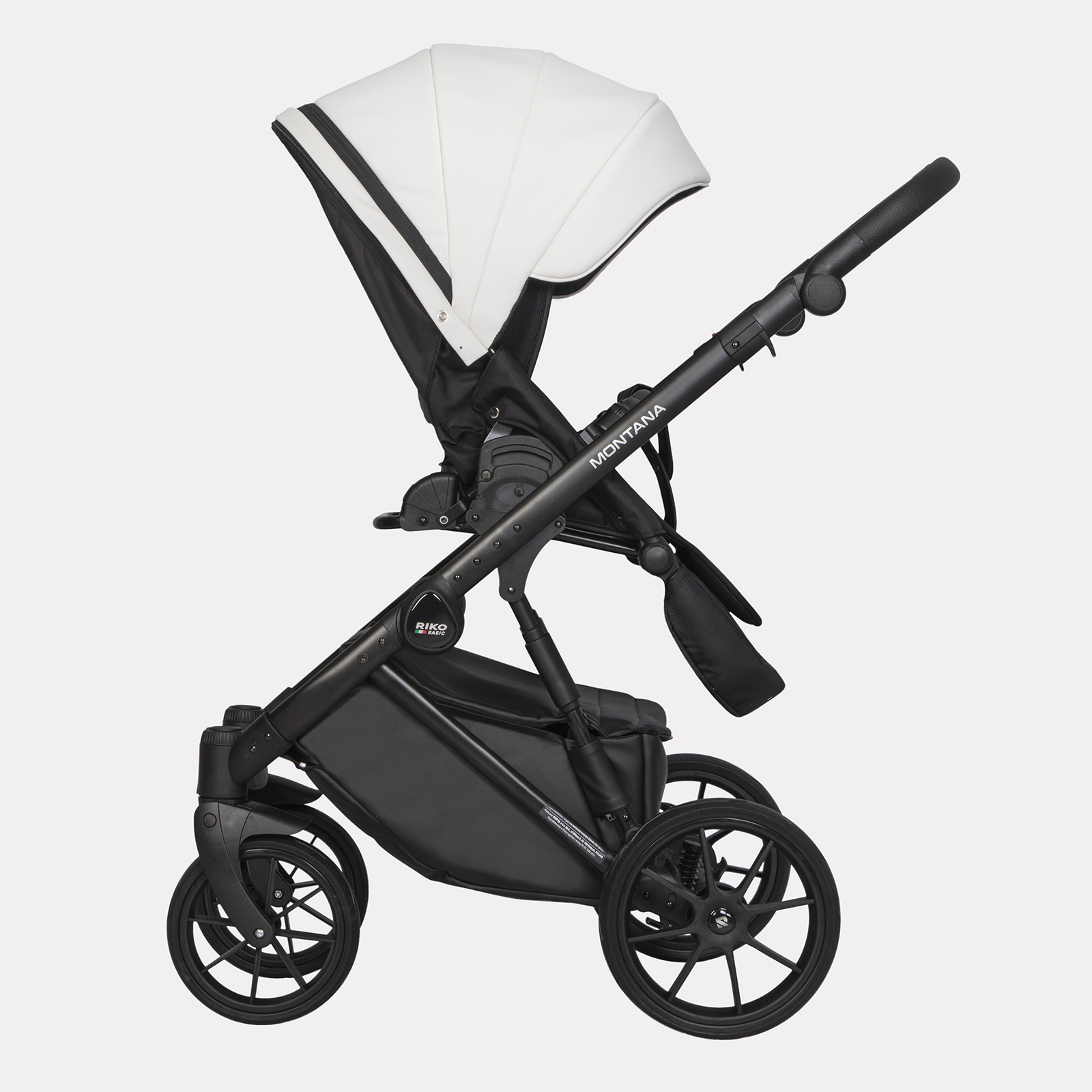 Коляска 3в1 Riko Basic Montana Ecco белый - фото 9