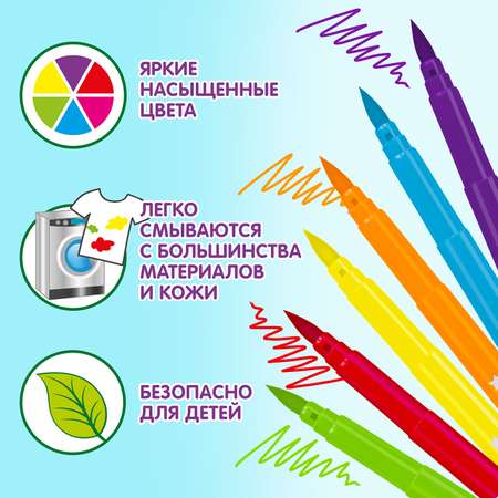 Фломастеры Юнландия 12 цв.
