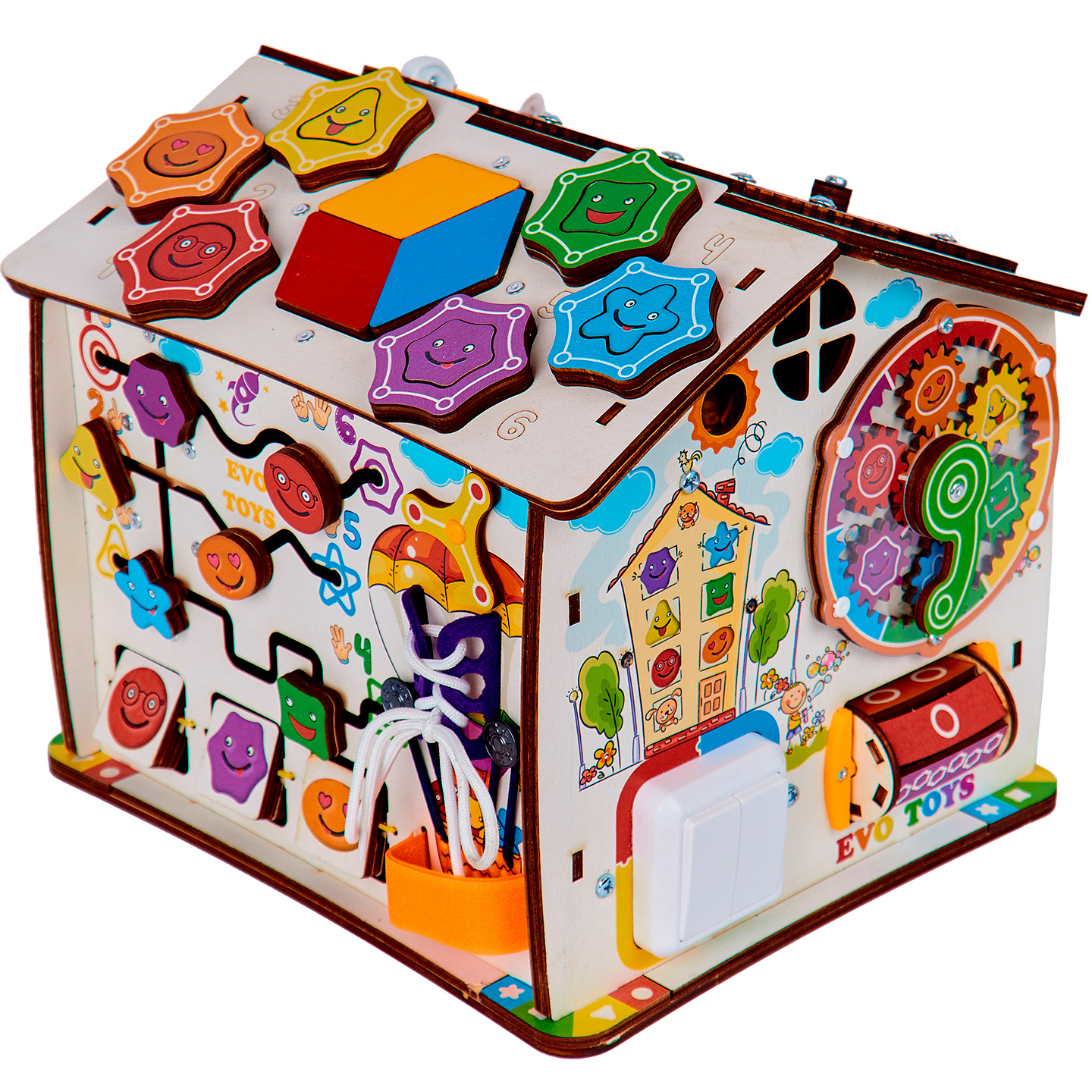 Игрушка Evotoys бизиборд - фото 11