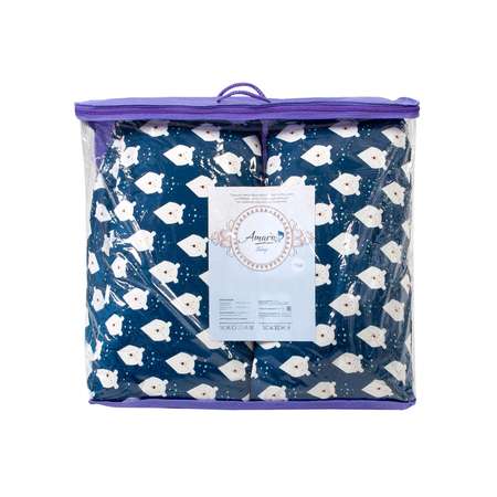 Подушка для беременных Amarobaby Айсберг U-образная ABDM-40U-BM