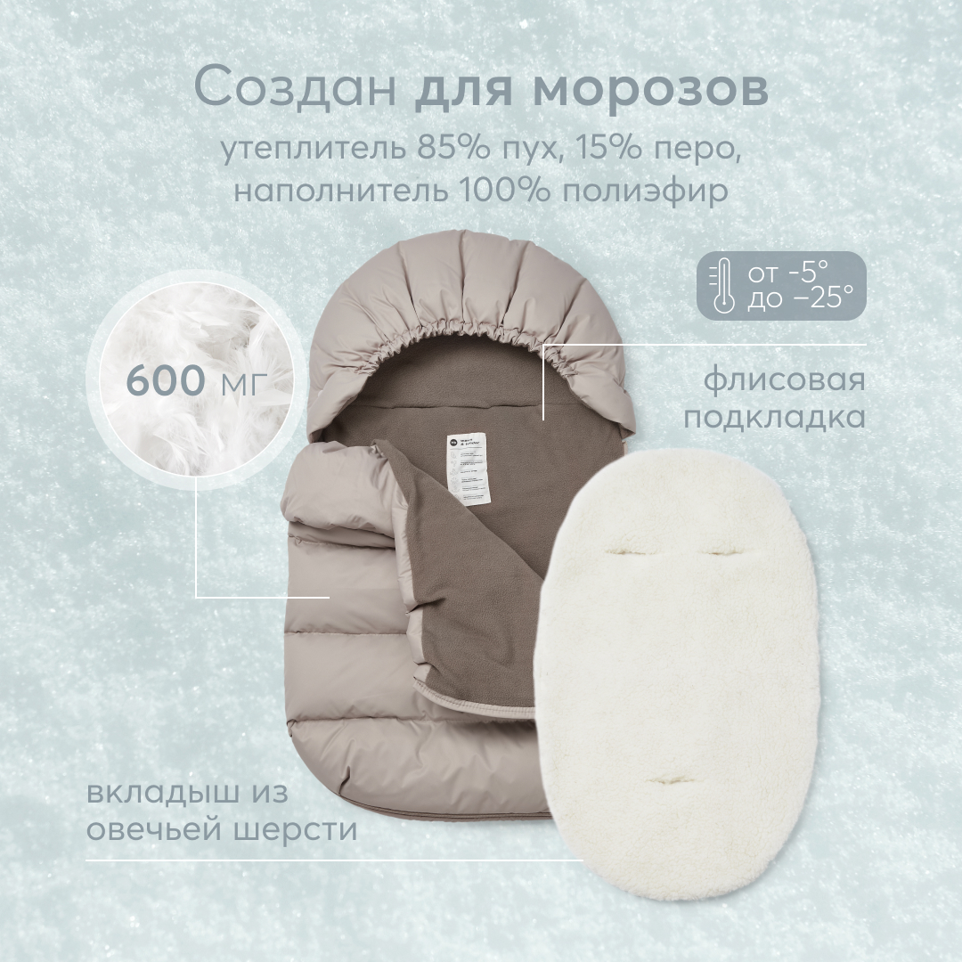 Конверт в коляску Happy Baby Coffee - фото 2