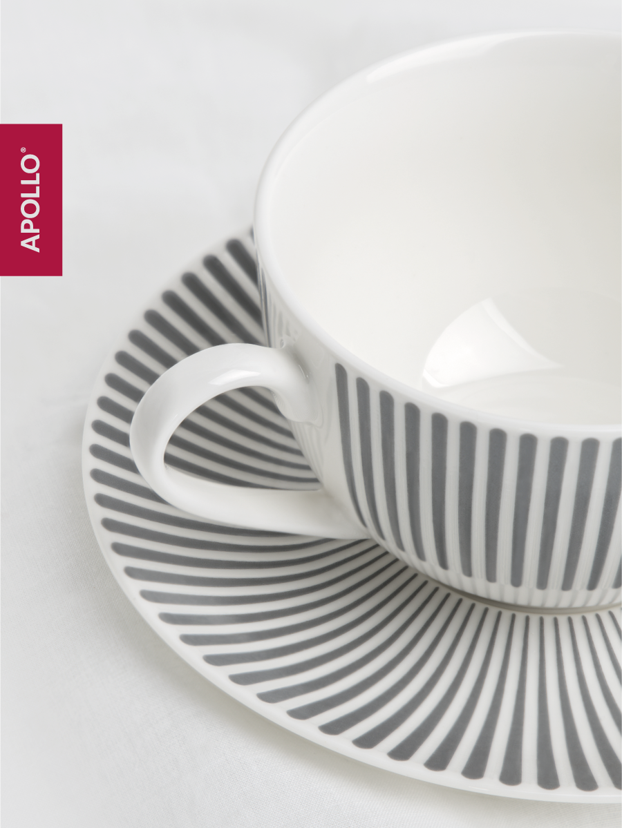 Чайная пара APOLLO 220 мл, серый - фото 2