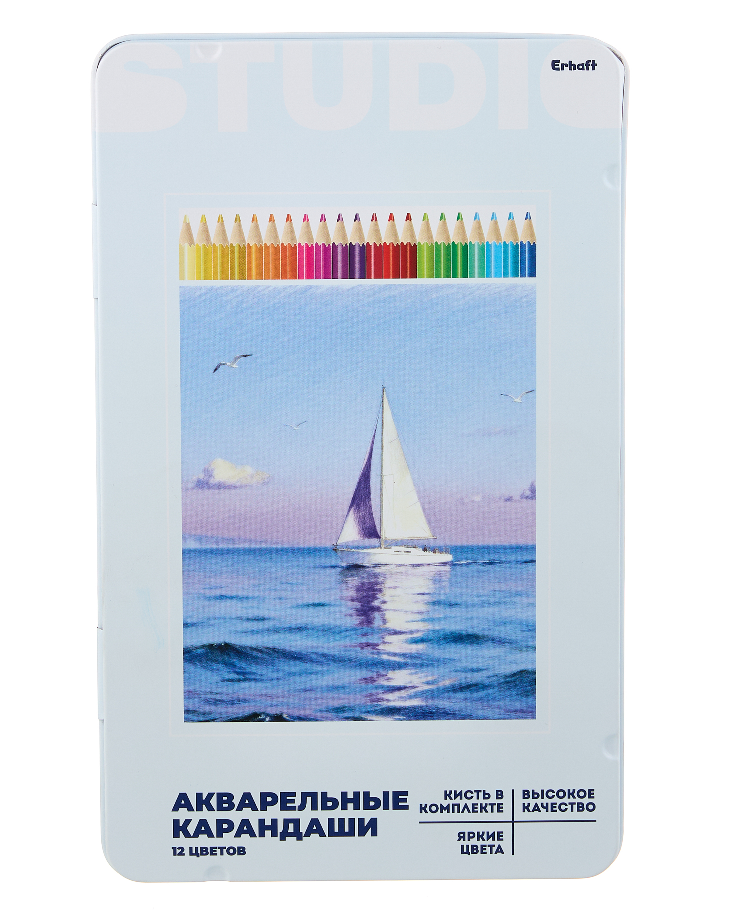 Карандаши цветные Erhaft 12 шт. - фото 1